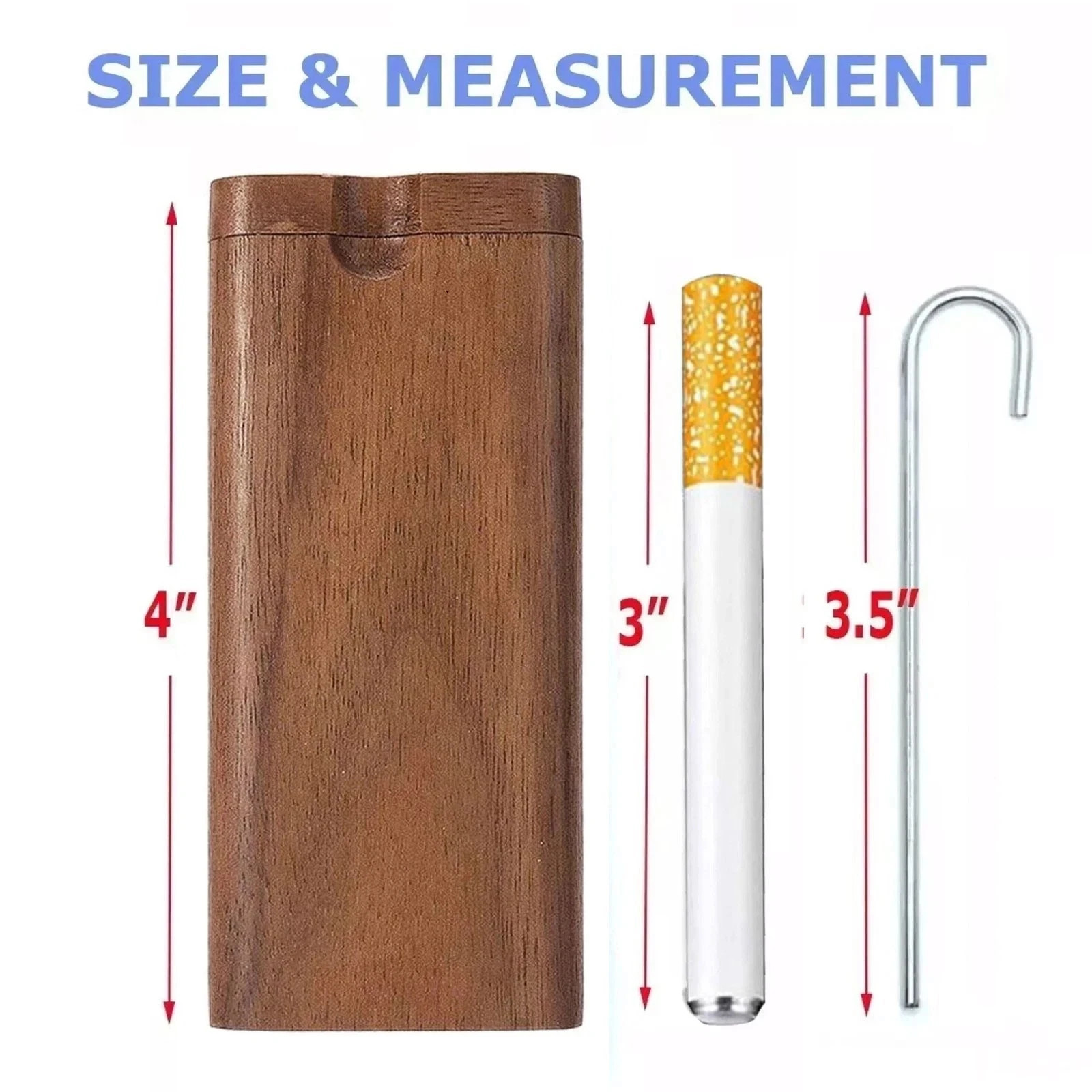 10x Metal One Hitter Dugout Pipe Cigarette Bat Large 78mm / 3.07″ Free Shipping