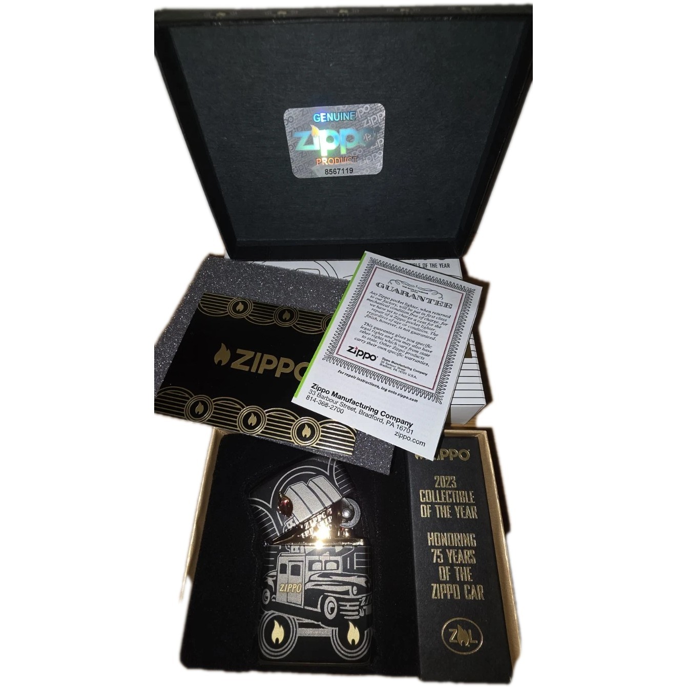 Zippo 2023 Collectible Of The Year 75th Anniversary ZIPPO CAR 1948 – 2023