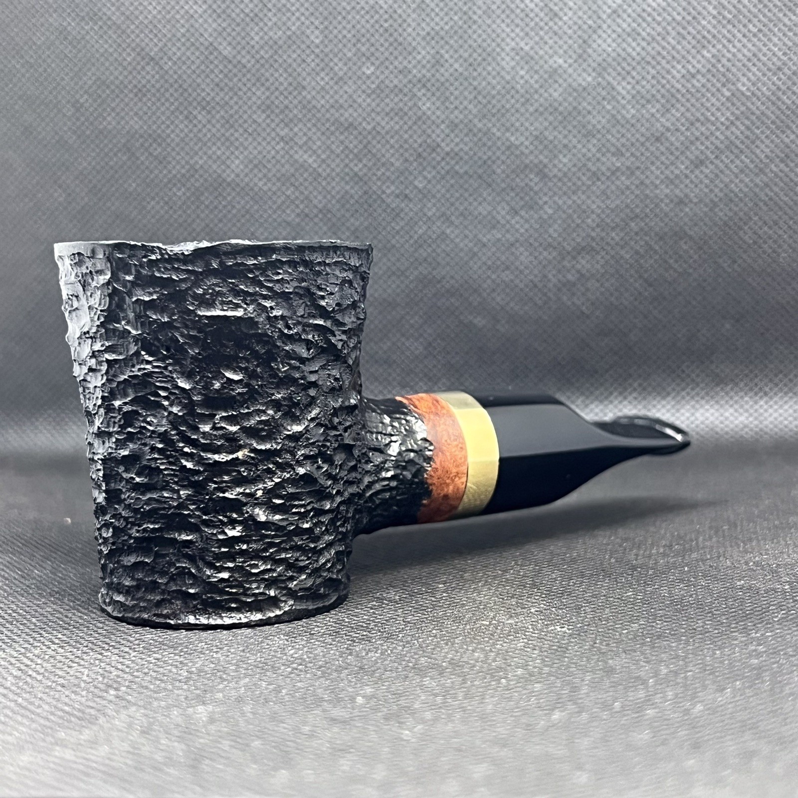 Dagner Pipes Custom Design 9mm Black SG POKER Tobacco Pipe Briar New Unsmoked