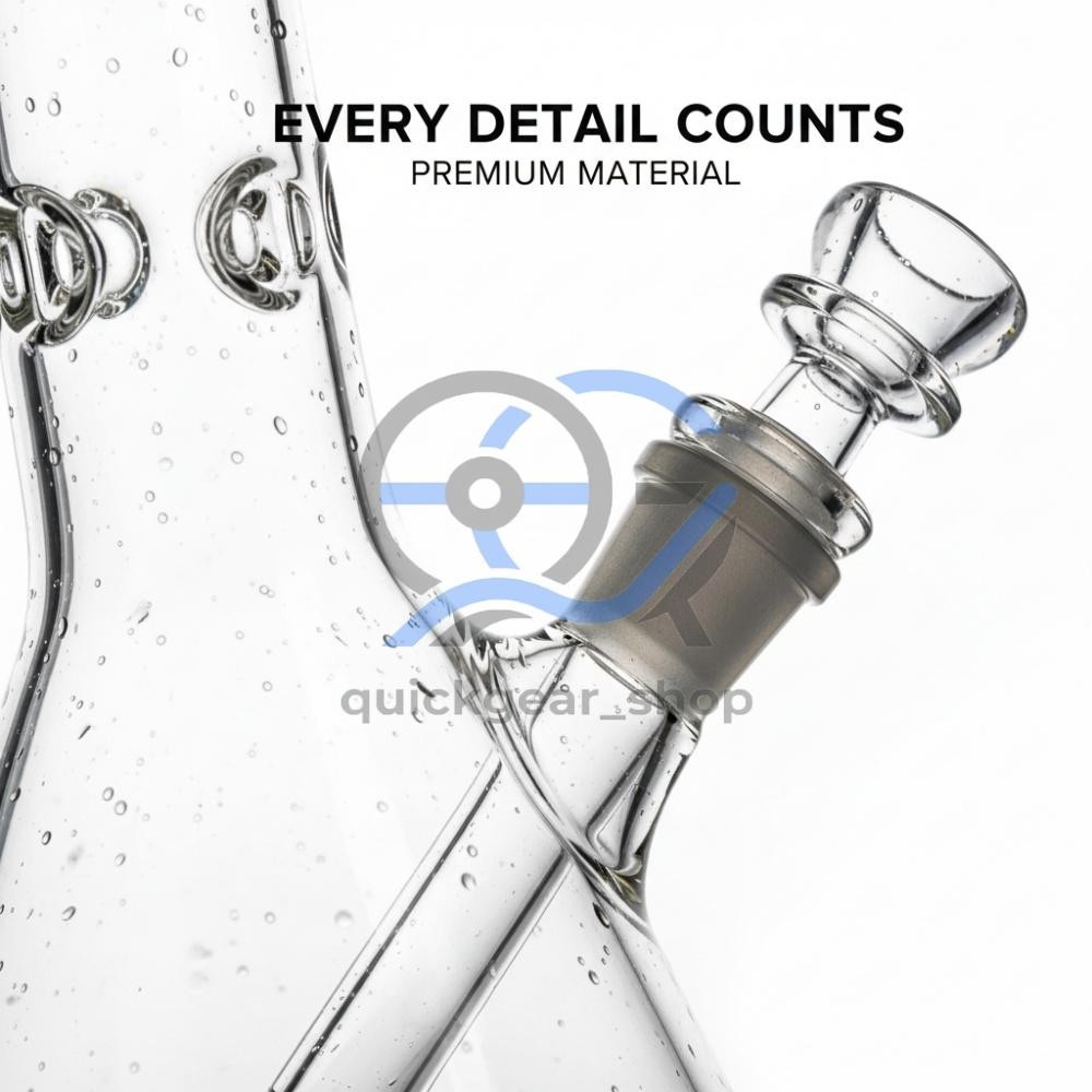 10 inch Heavy Glass Bong Water Pipe Smoking Bong Beaker + 14mm Bowl hookah USA