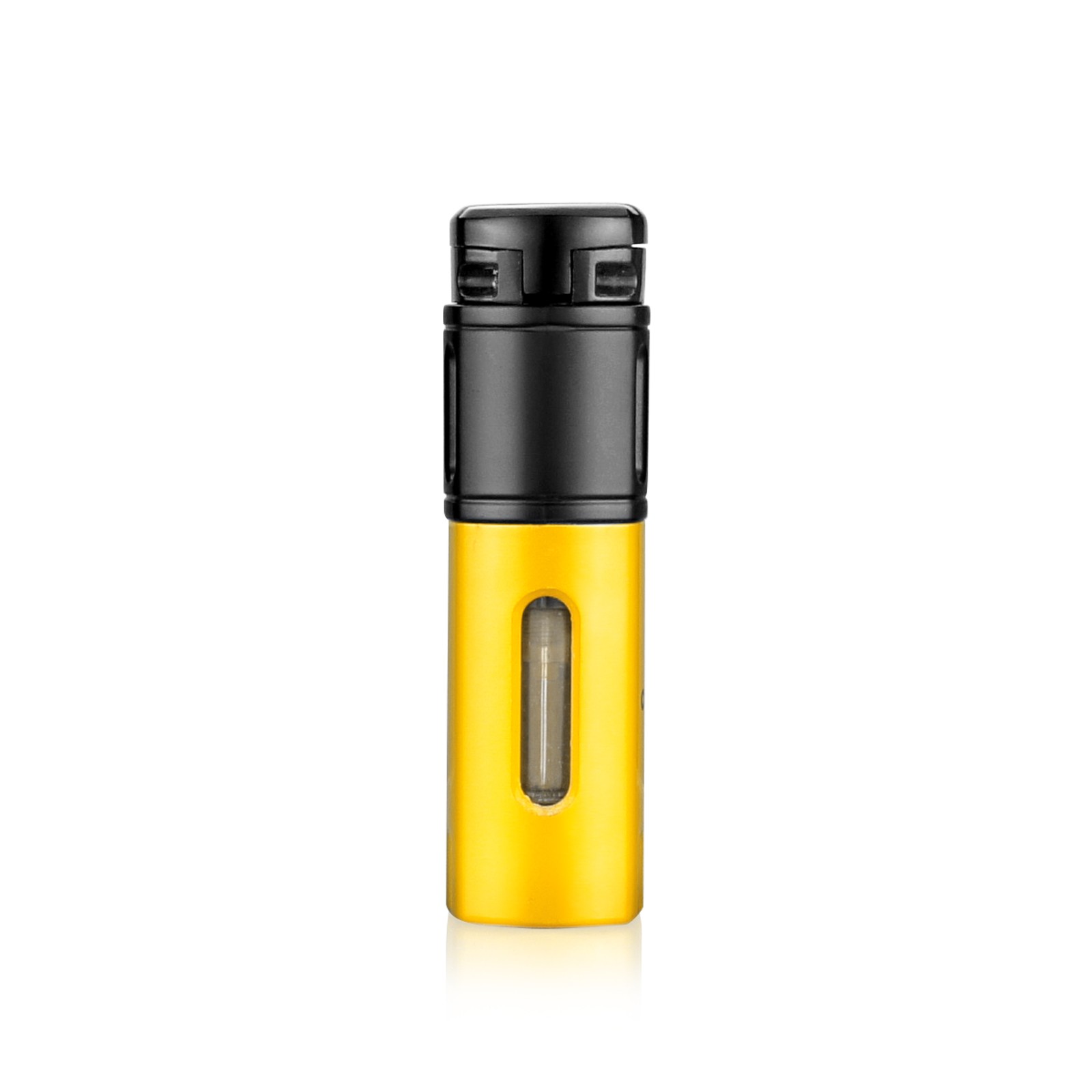 4 Torch Jet Flame Refillable Cigar Lighter with Punch Windproof Lighter