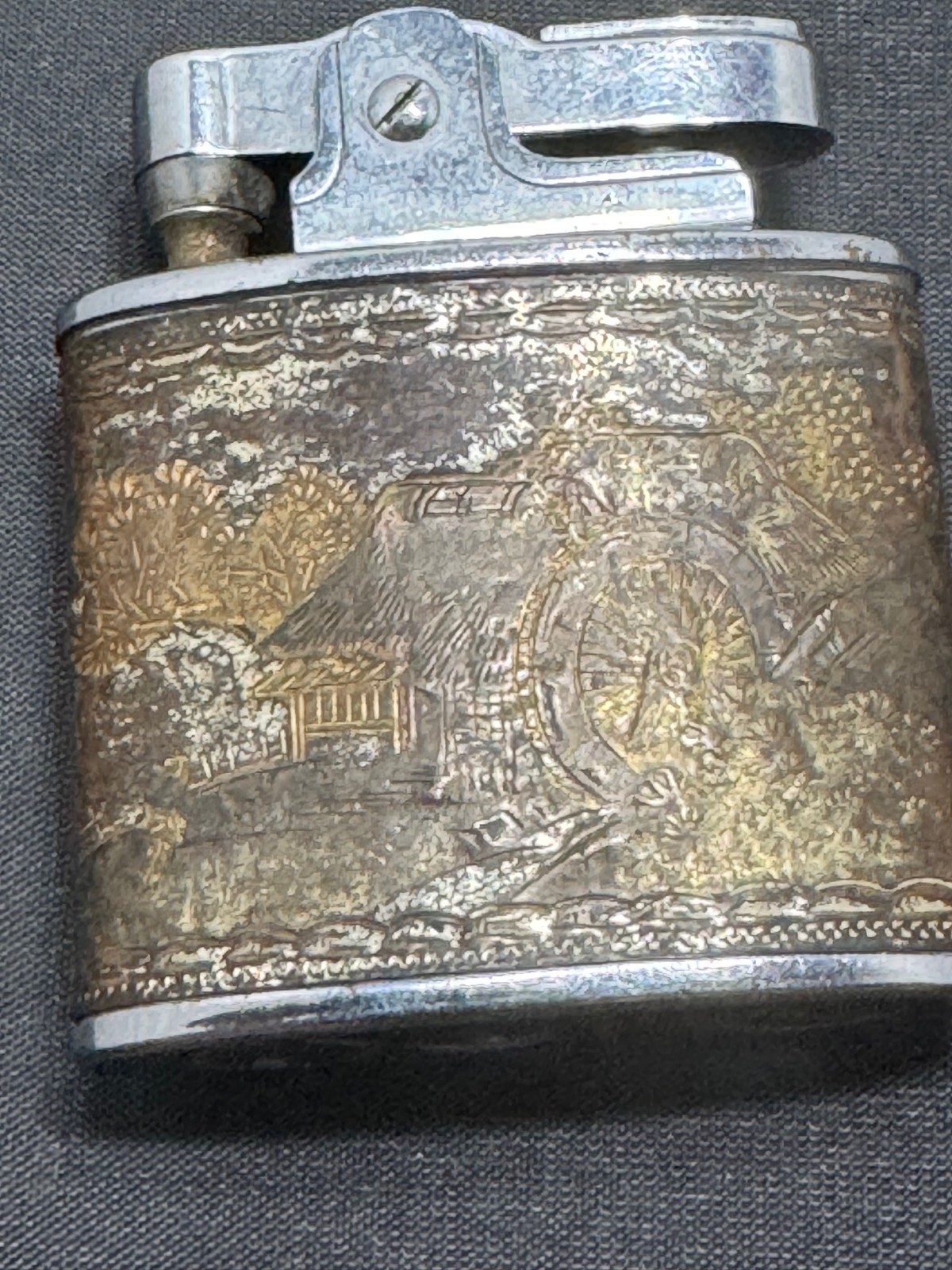 D-145 Collectible Prince like gold toned engraved lighter