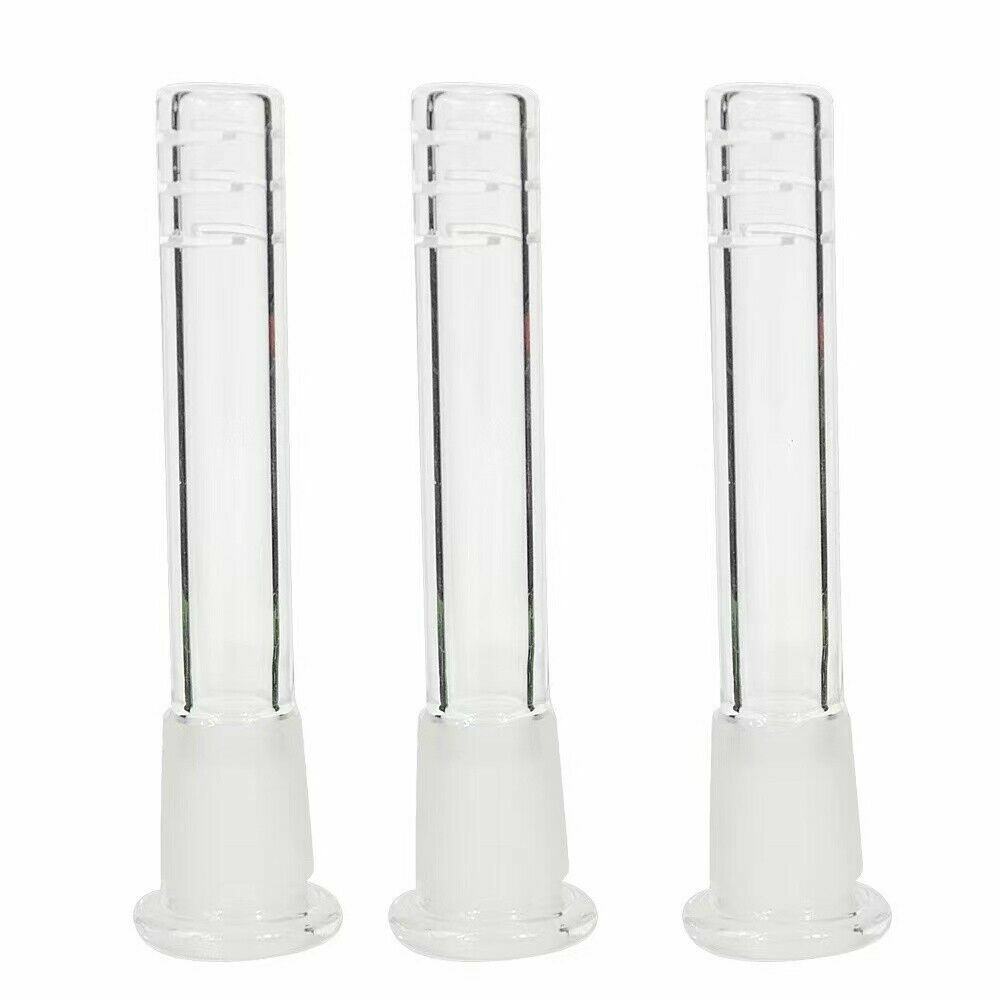 2PCS 4” Glass Downstem Diffuser 14mm Male Down Stem For Bowl Glass Bong Pipe