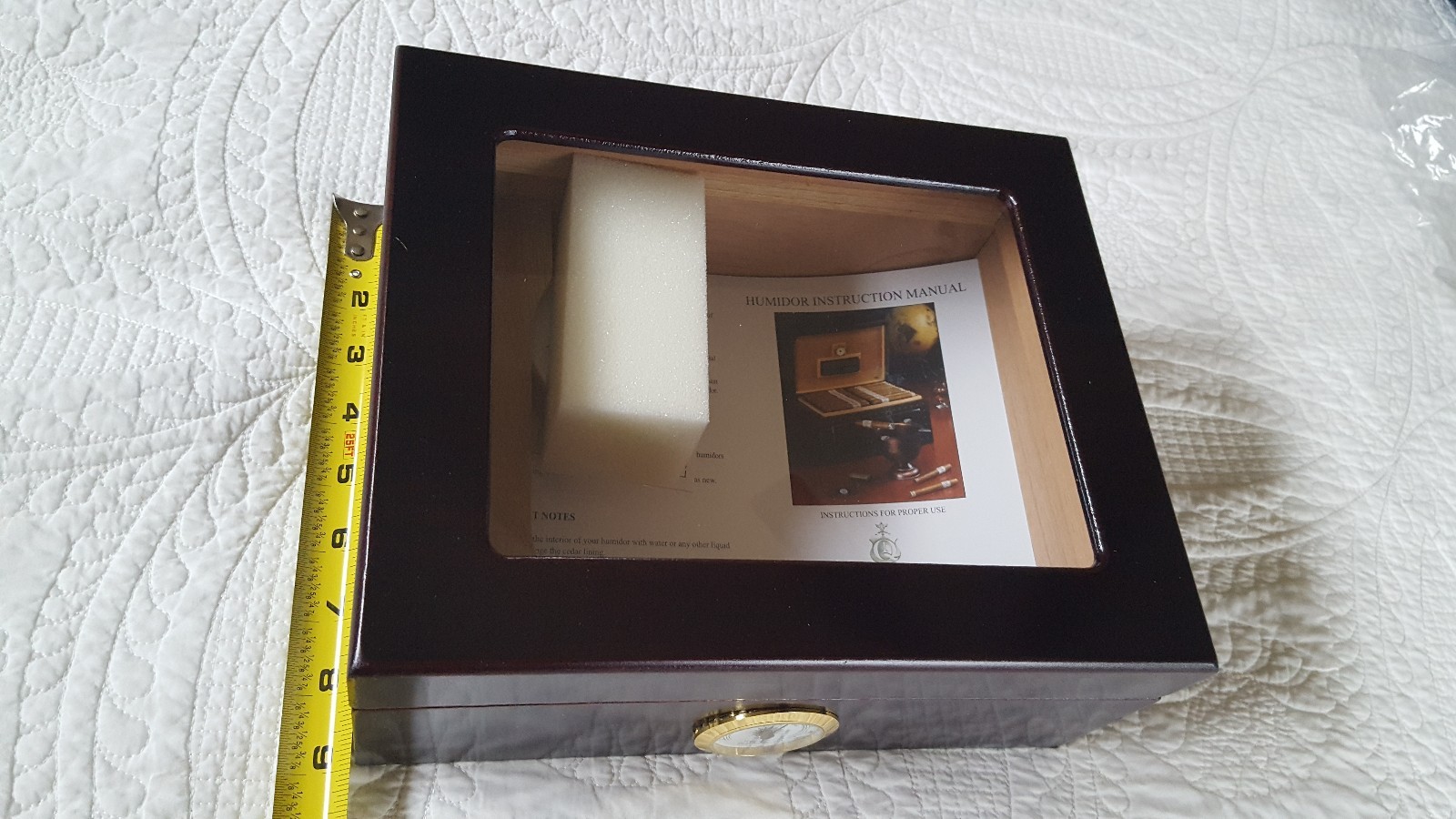 Cigar Desktop Humidor Royale Glasstop (25-50 Cigars)