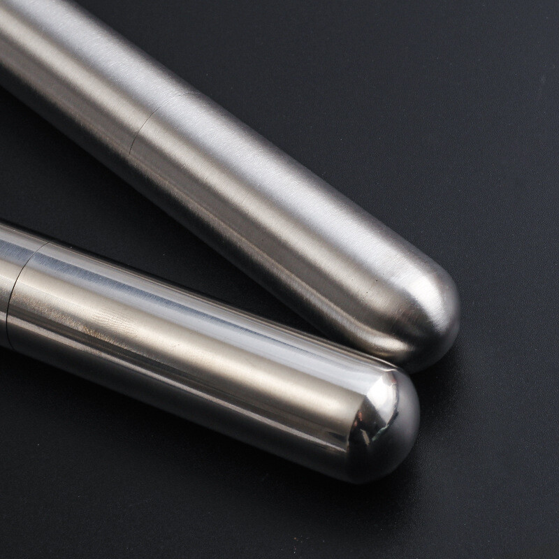 Portable Stainless Steel Cigar Tube Case Humidor Box for 1 Cigar Travel Pocket