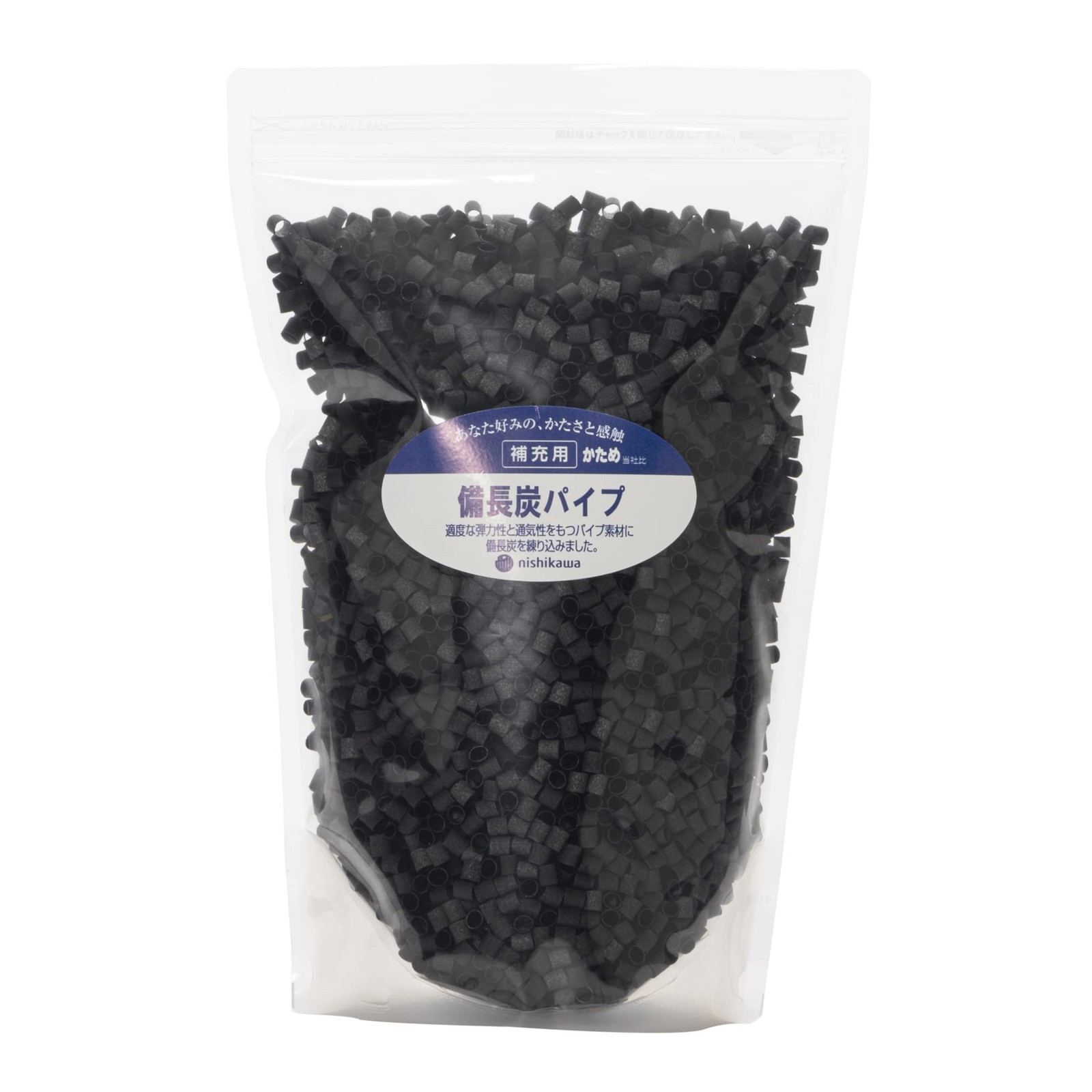 nishikawa Pipe Pillow Refill Pack 300g Bincho Charcoal Pipe Fine Smooth BK