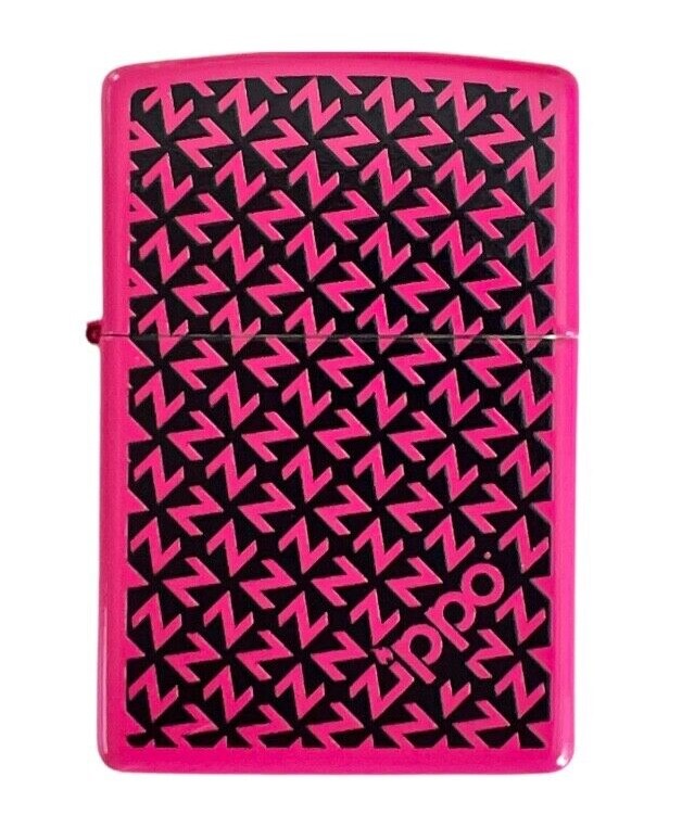 Zippo Founder’s Day 2022 Lighter, Pink & Black, Zippo Logo, 48147, New In Box