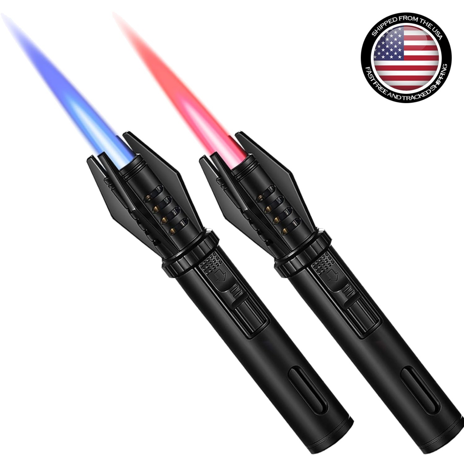 Adjustable Flame Mini Torch Lighters – Essential Gear for Camping & Survival