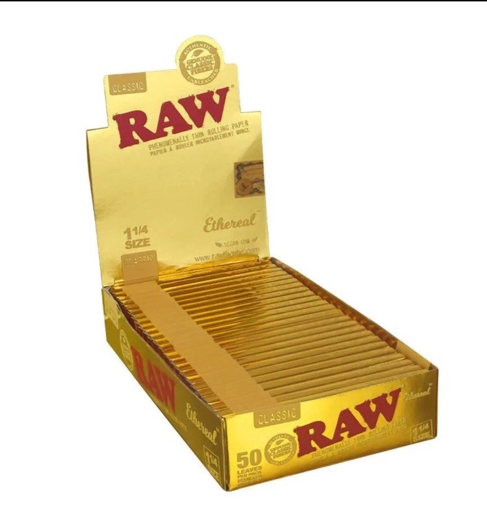 10 PKS RAW ETHEREAL 1 1/4 (1.25) SIZE ROLLING PAPERS 🔥 NEW 🔥 500 PAPERS