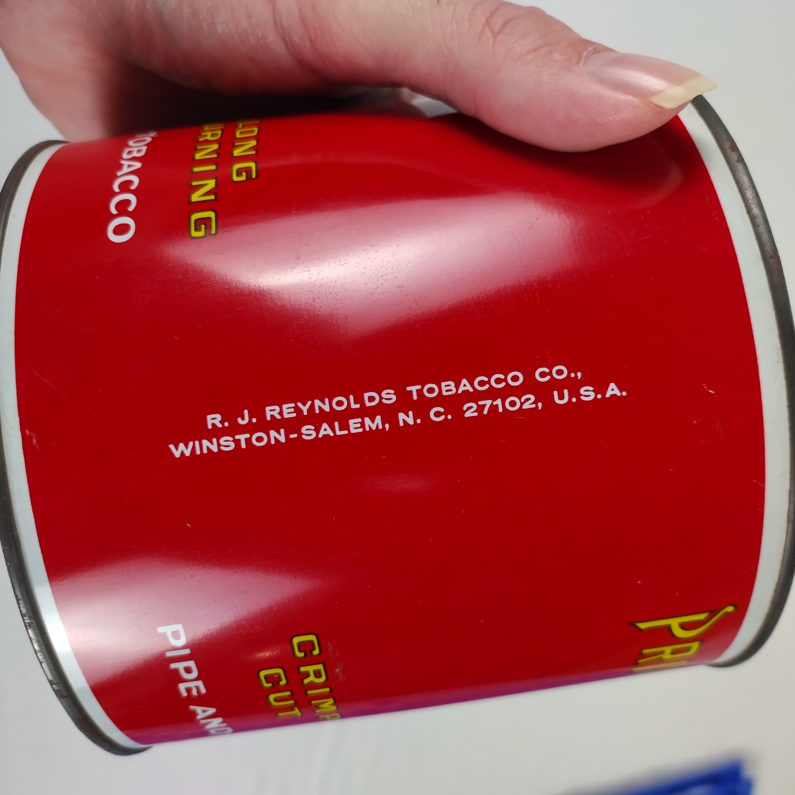 Vintage Prince Albert Crimp Cut Long Burning 14 oz Tobacco Tin Empty