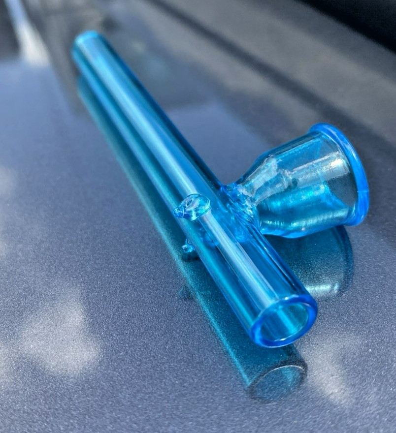 Awesome! 4″ RAW High-Quality Borosilicate Glass Steamroller Style Smoking Pipe