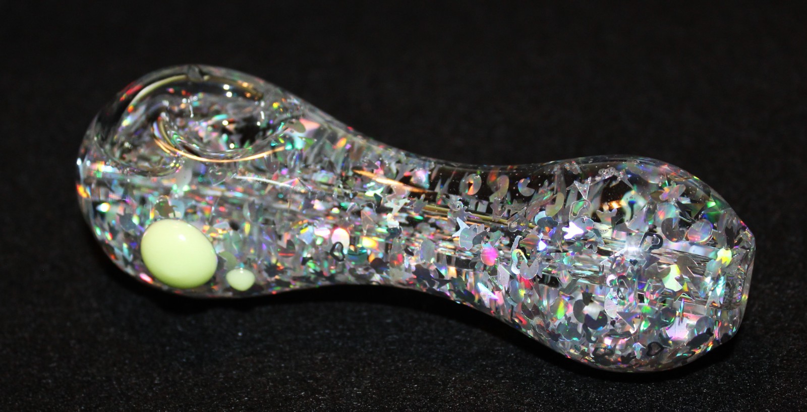 5″ STARDUST FREEZE Glass Tobacco Smoking Pipe – Holographic Confetti – Accents