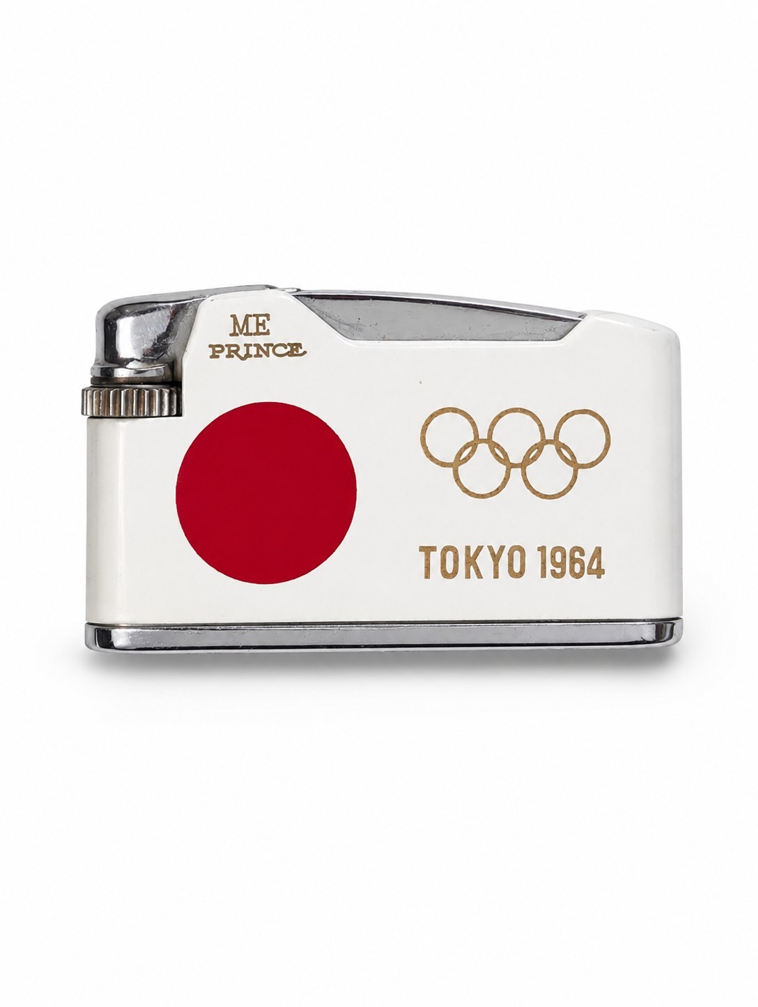 PRINCE Magnetic 88 Tokyo 1964 Olympic Games Butane Lighter Vintage Collectible