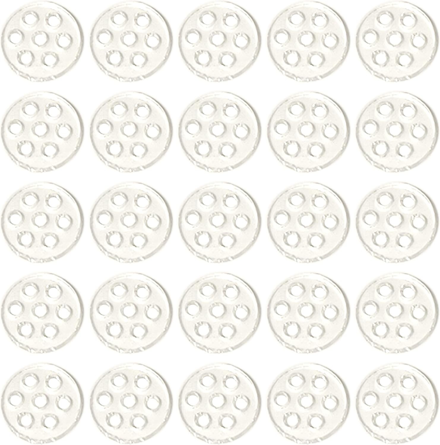 30pcs Glass Screens Filter High Borosilicate, 8mm 0.31″ Diameter Transparent