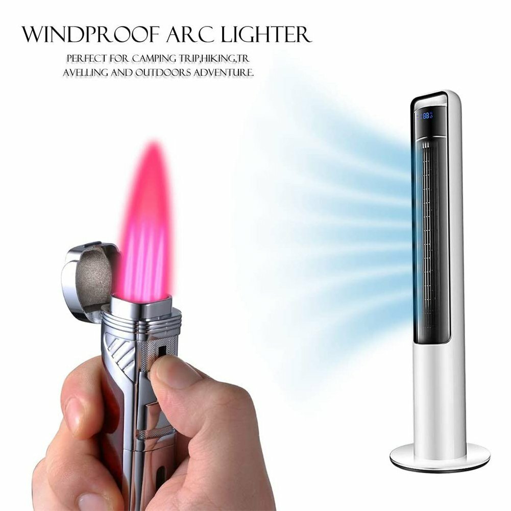 Torch Lighter 4 Jet Flame Honest Refillable Cigar Lighter with punch Quadruple