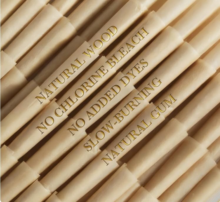 Cones Rolling Paper 108mm Preroll 200 Pack Rolled -Natural wood