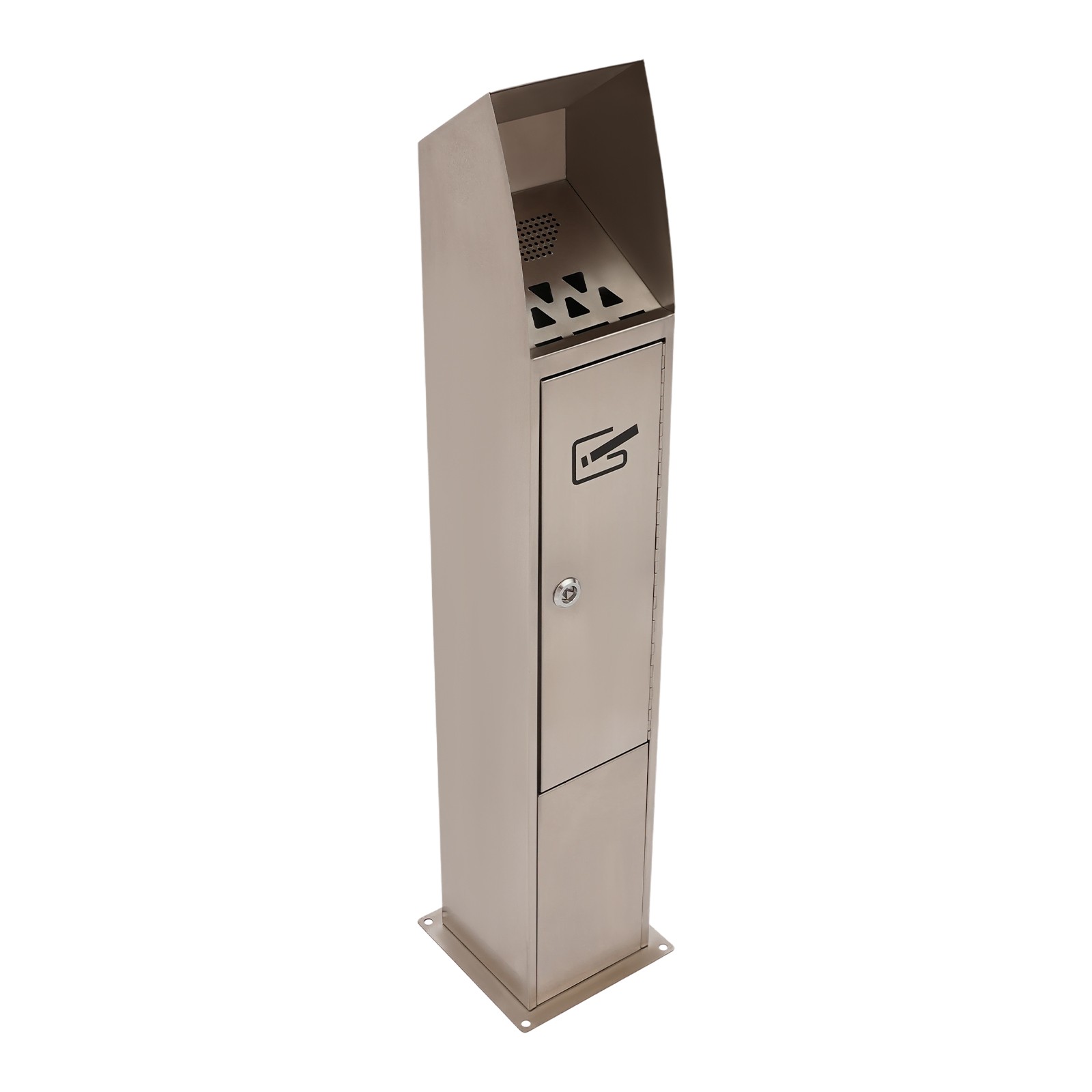 1.27 Gal Free Standing Outdoor Standing Ashtray Smoking Cigarette Butts Ash Tray