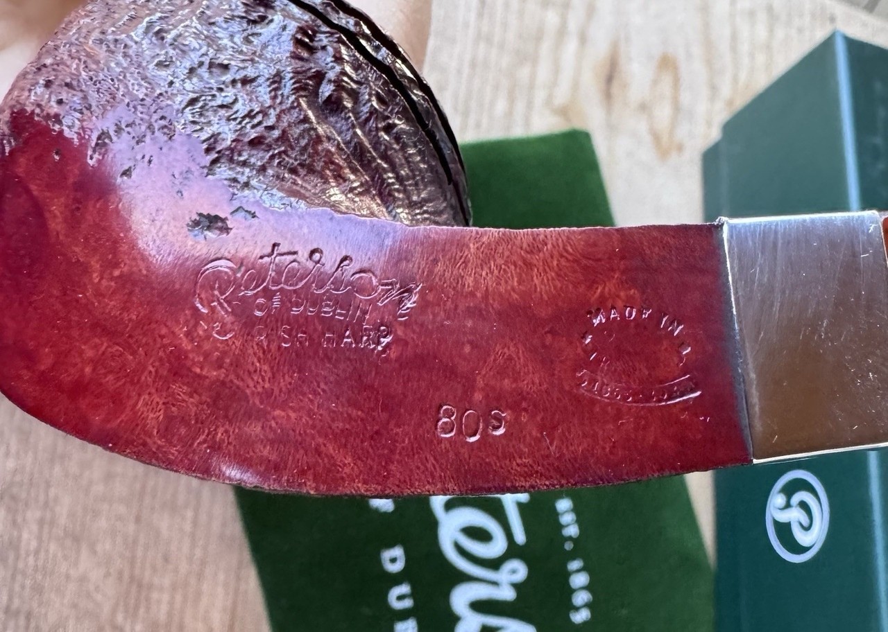 Peterson Irish Harp Sandblasted Bent Bulldog (80s) Tobacco Pipe – NEW