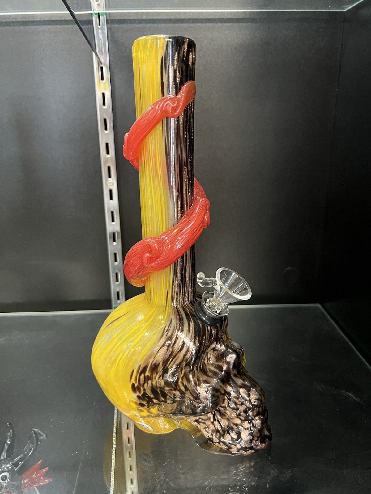 Heavy Duty Skull Glass Bong Water Pipe Tobacco Smoking Pipe 14MM Bowl