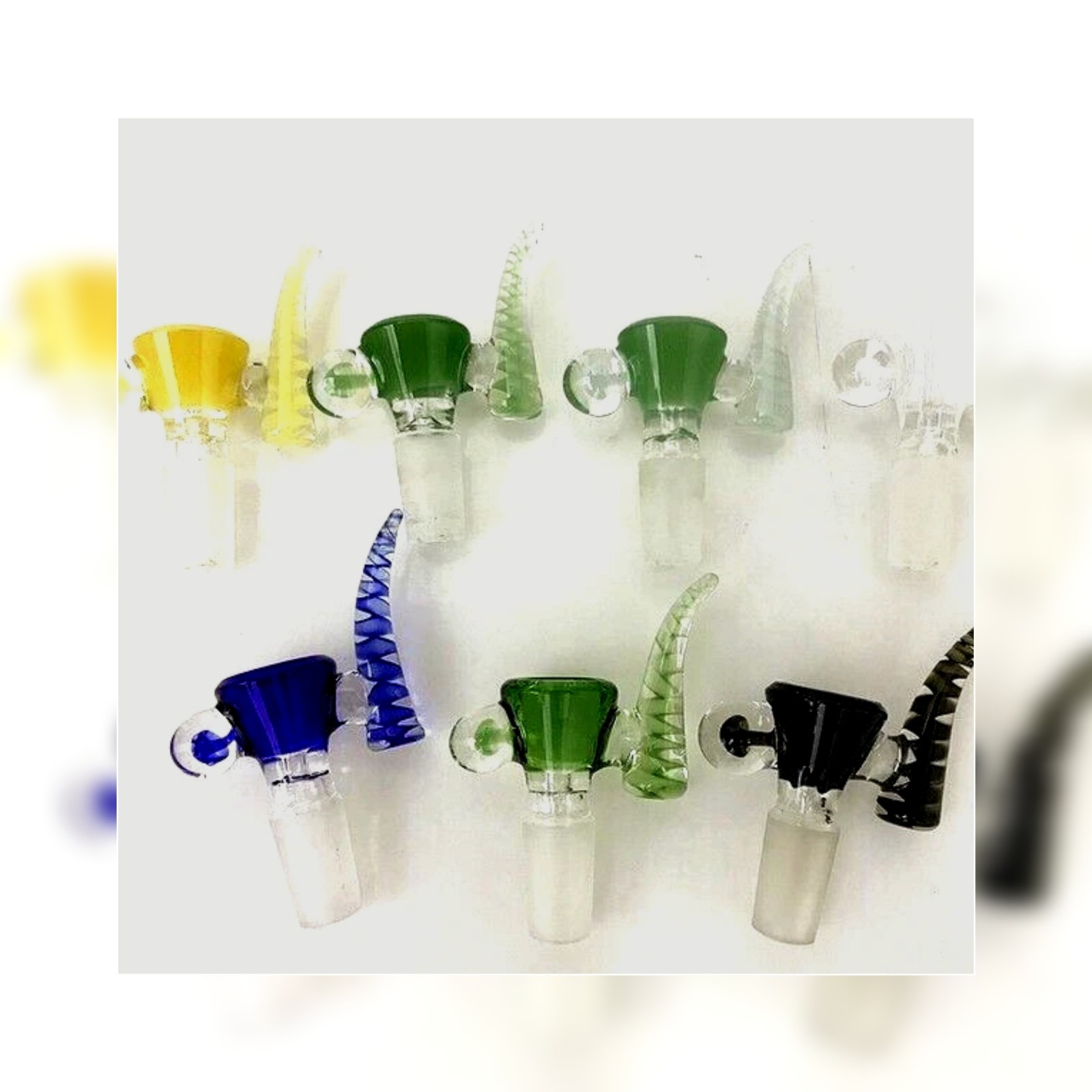 14mm Glass Bowl Slide Piece Replacement Bowl Water bong Bowl Slide – colors