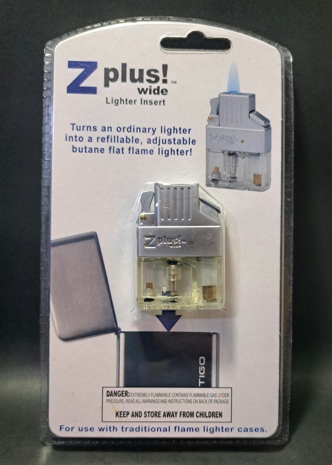 Zplus Flat Torch Flame Insert | Fits Most Standard Size Zippo | Authentic & New