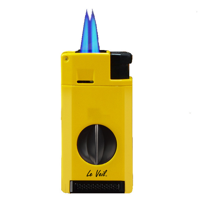 3-1 Cigar 2 Jets Lighter, V Cutter, Punch, Gun Metal Color – New In Box