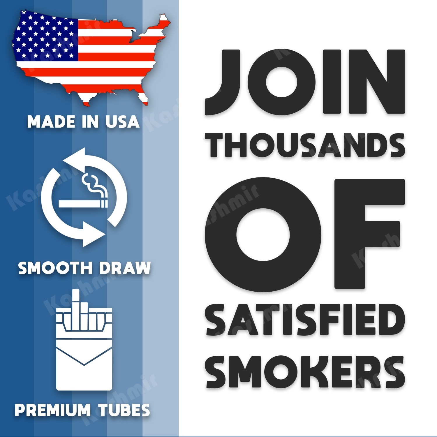 Roxwell Pre Rolled Tubes King Size Blue Cigarette Filter Tubes 200/Pack: 10 Box