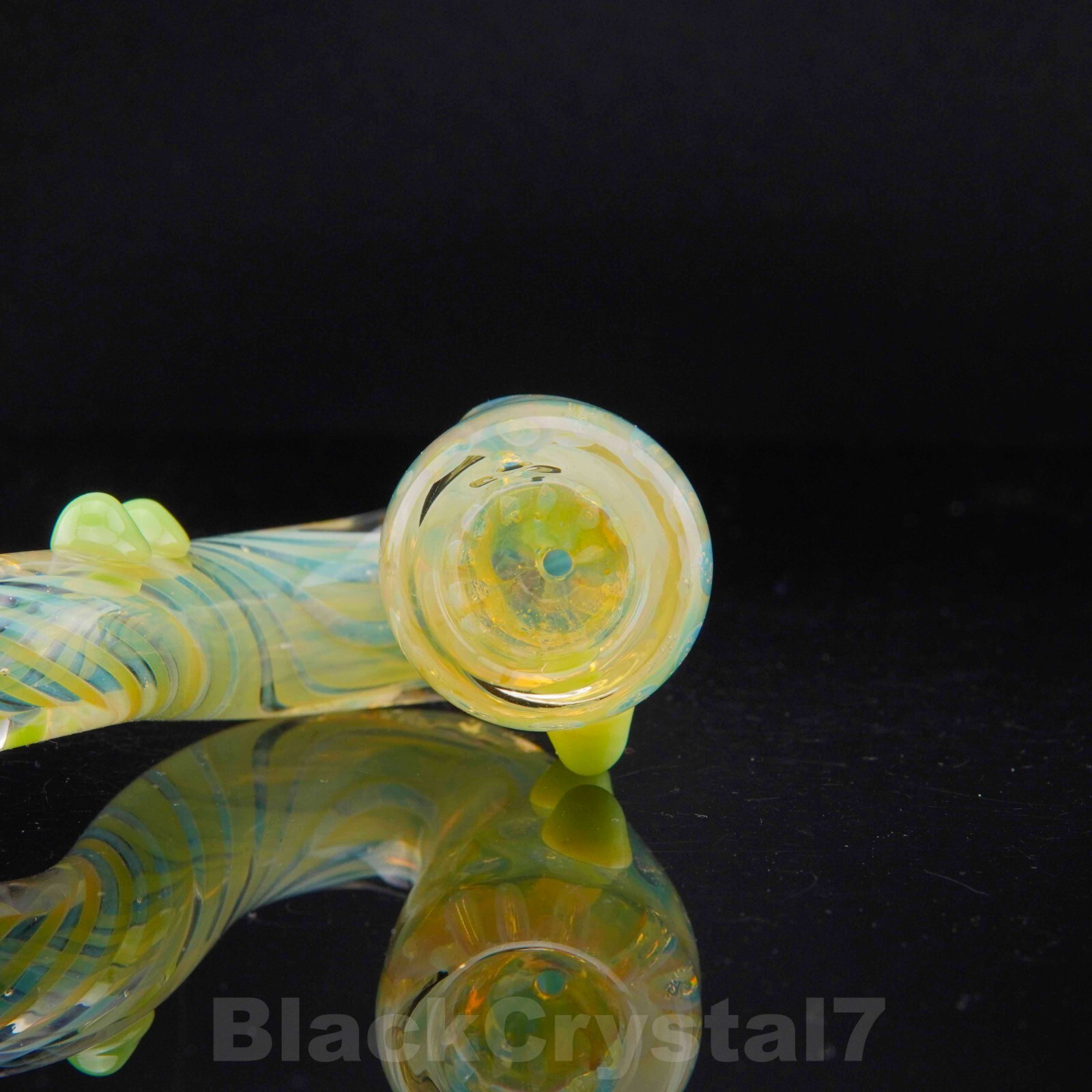 5.5″ Handmade Plasma Ghost Infinity Glass Art Sherlock Tobacco Smoking Bowl Pipe