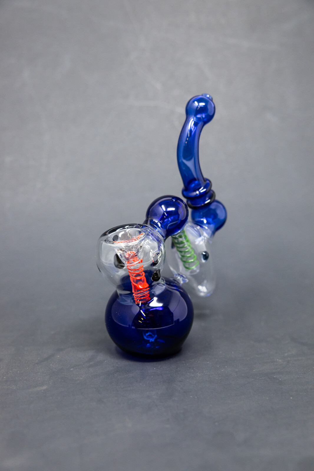 Hookah Water Pipe 7″ Blue Double Chamber Tobacco Bubbler Bong – Fast Ship