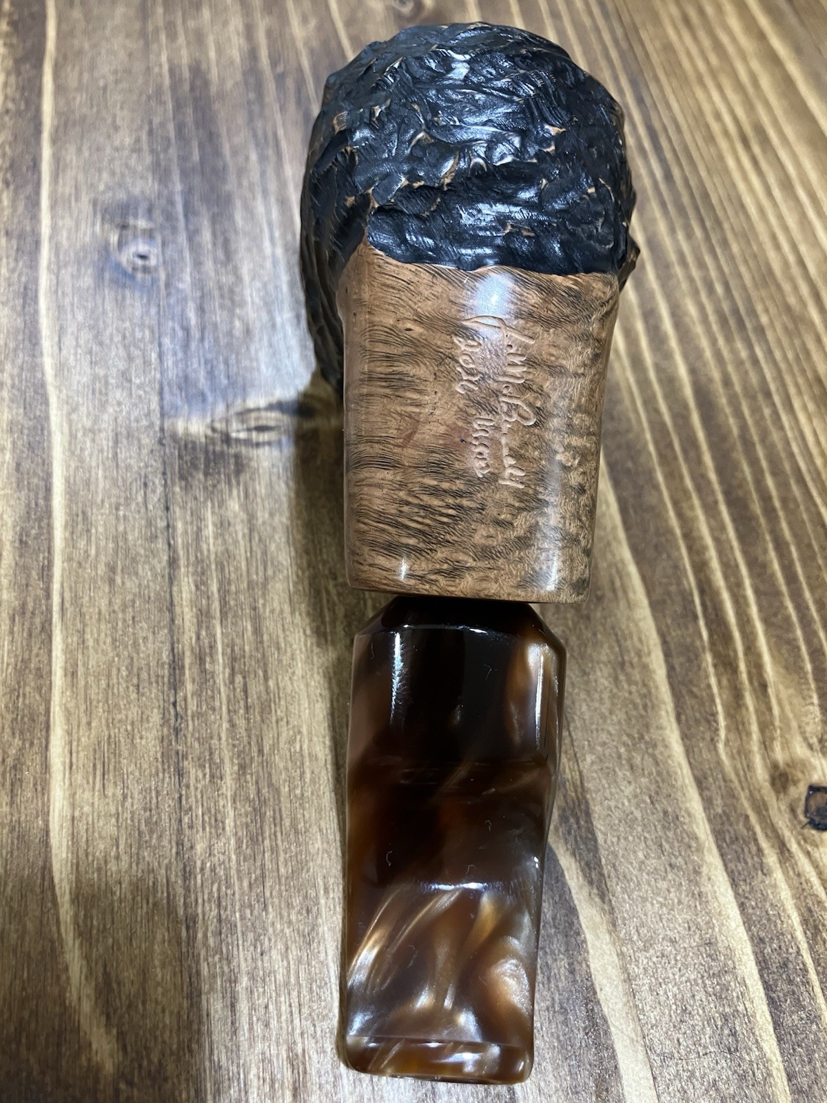 J.M. Boswell 2026 Pipe – Lava-Rock Briar Nose-Warmer