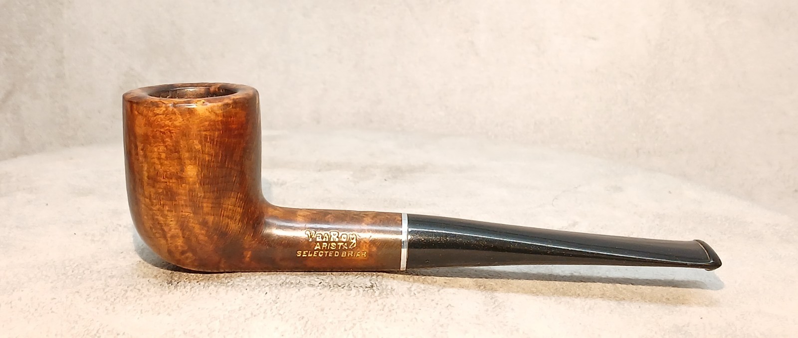 Gorgeous VanRoy Arista Billiard Tobacco Pipe W/Adjustomatic Stem 1949-53