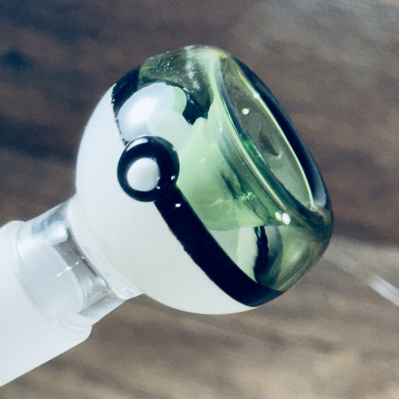 18mm Pokémon Green Pokeball Male Glass Bowl Piece Slide Replacement