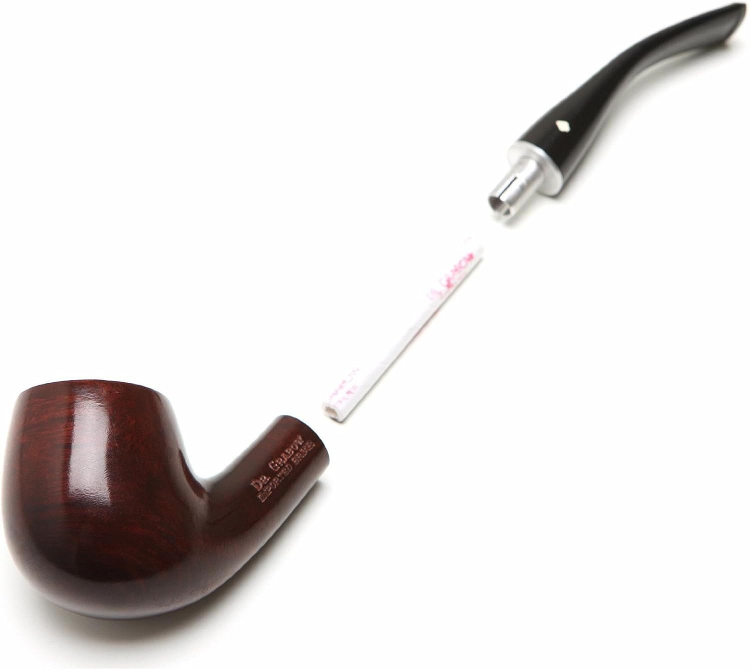 Savoy Bent Billiard Pipe – Smooth Briar – USA