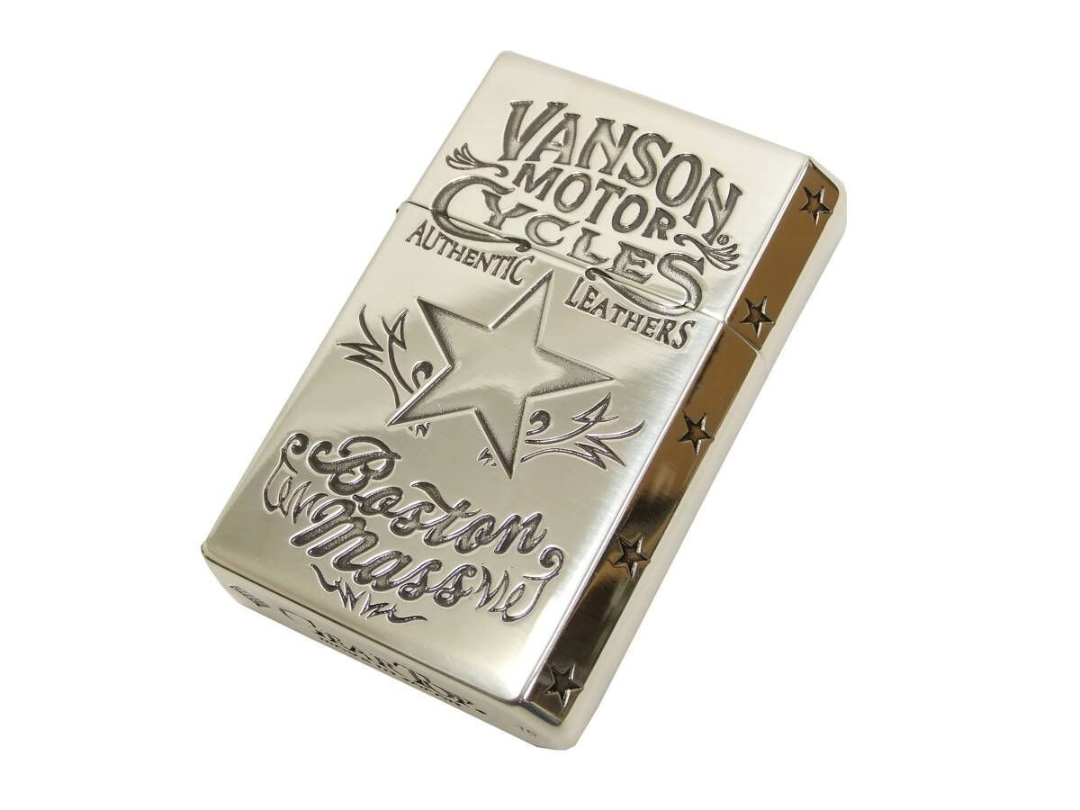 Vanson Gear Top Lighter Logo Star Silver penguin lighter American casual shop
