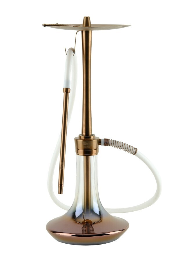 ODUMAN Cosmo Hookah Bronze Body Bronze Glass Hookah Khalil Al Faker Nargile