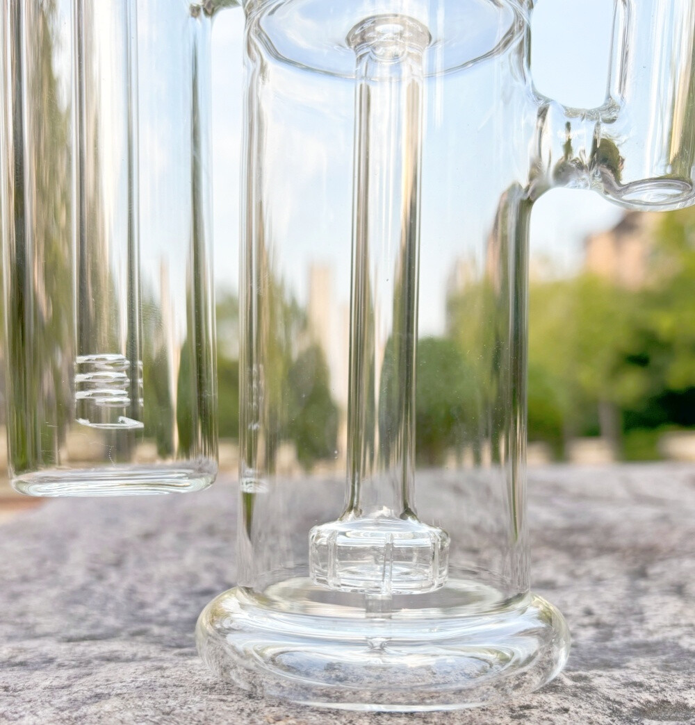 Heavy 9″ Glass Bong Double Percolator Smoking Hookah Water Pipe USA STOCK 4/20