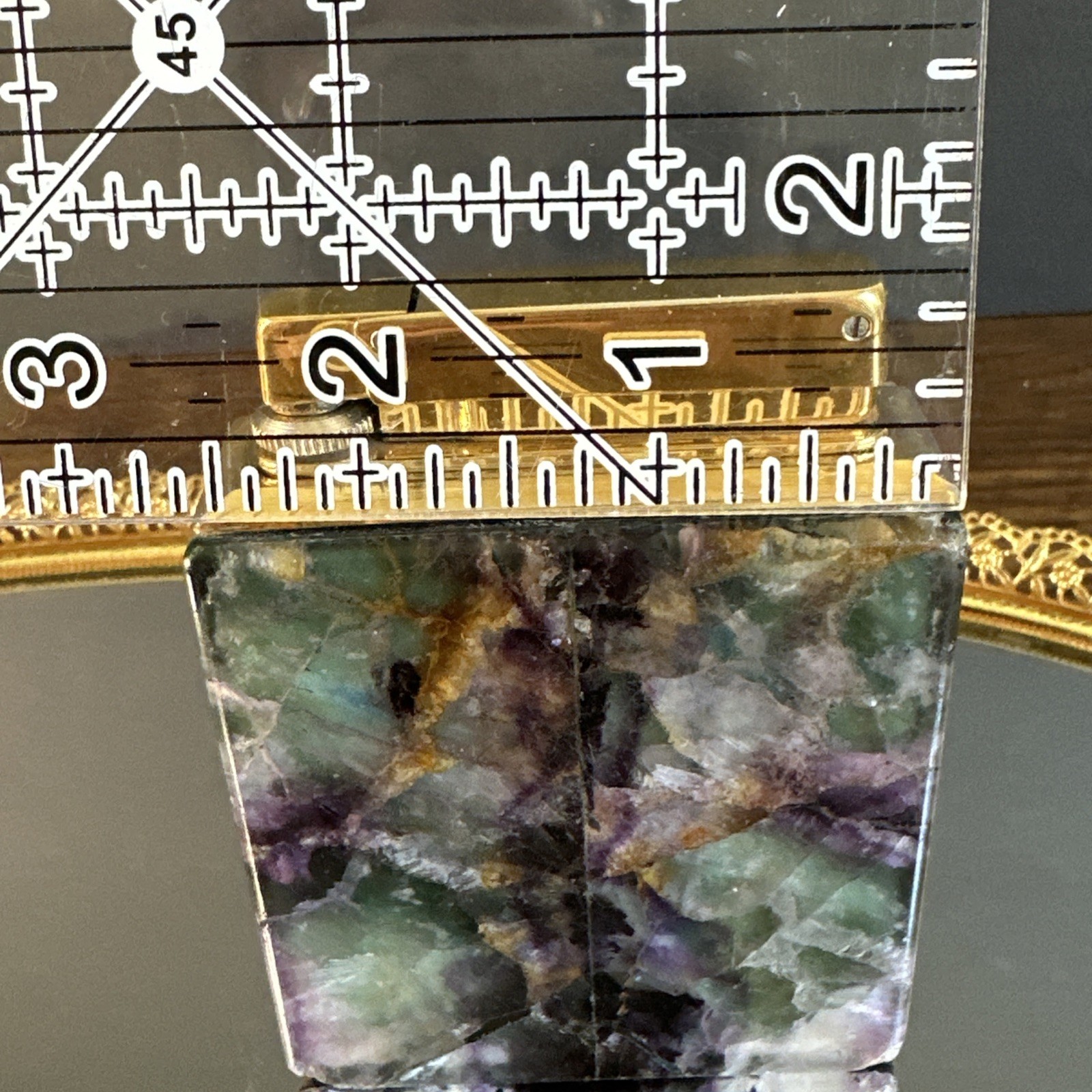 Rowenta Fluorite Table Lighter Germany Rare Not Tested Vintage Stone Art Deco