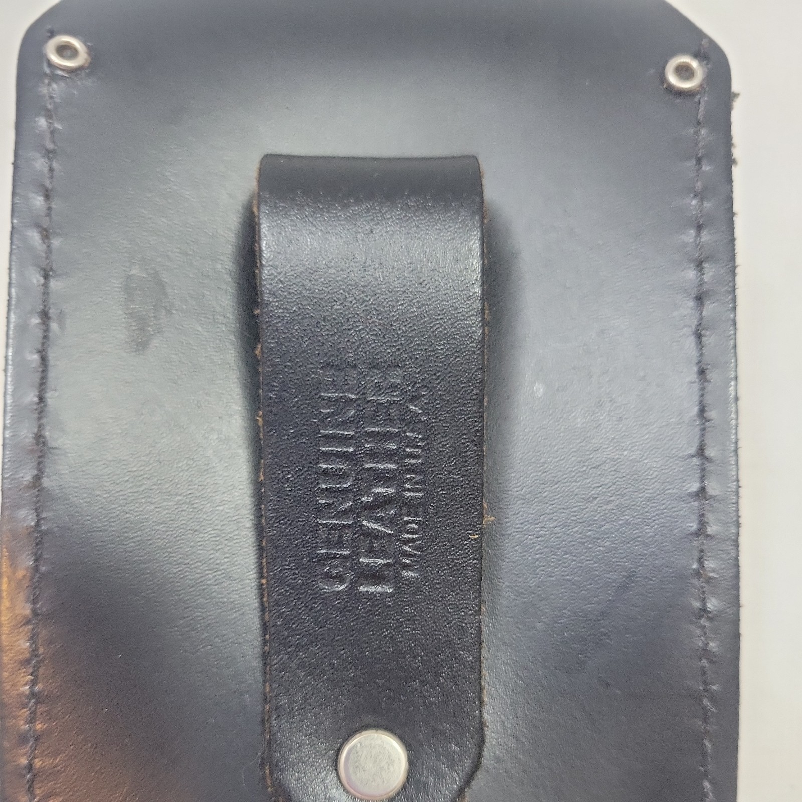 Black Leather Cigarette Case Lighter Pouch Unisex Genuine Leather Case Biker