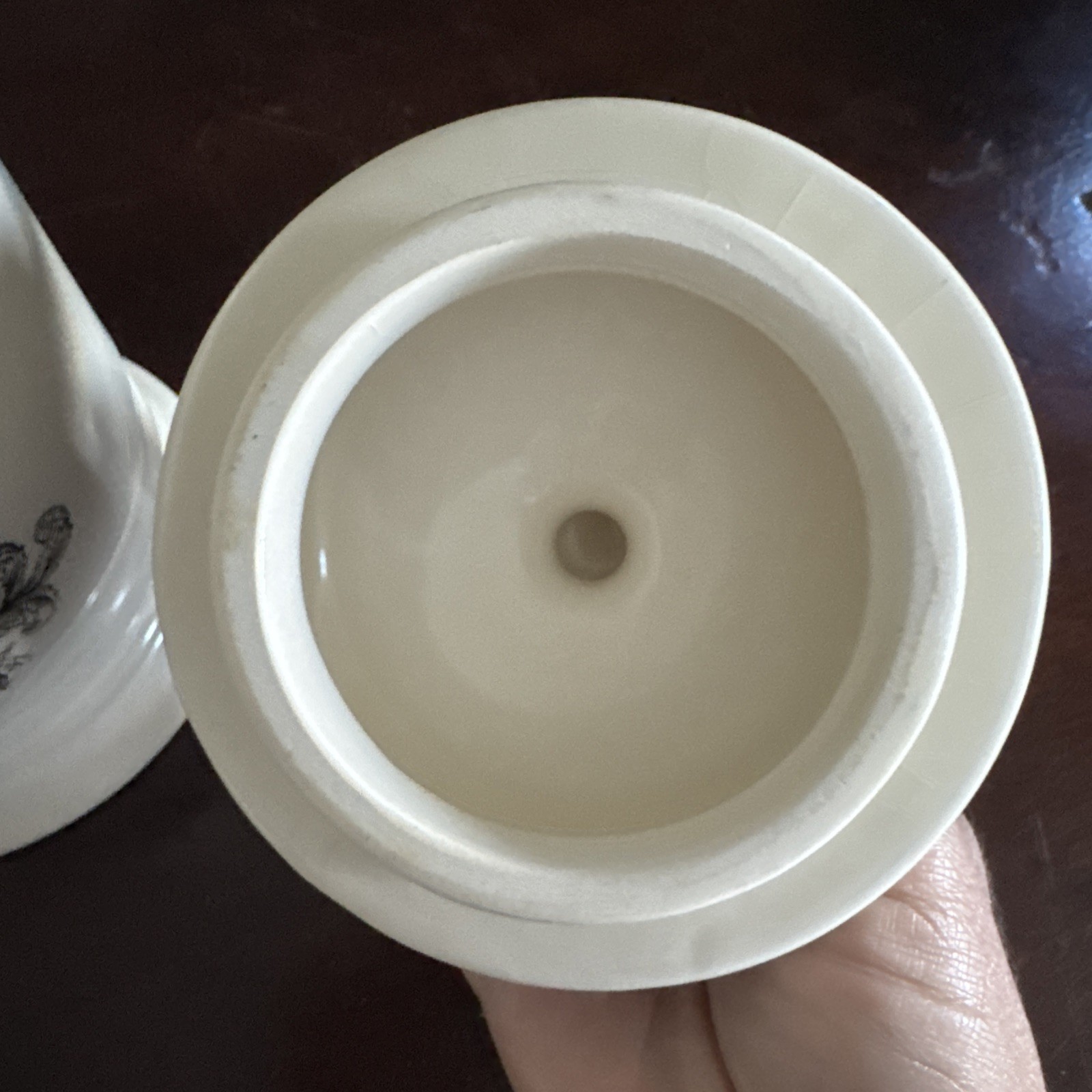 PIPE TOBACCO CERAMIC POT FORTNUM & MASON =PICCADILLY-LONDON-ENGLAND=6,5″ TALL