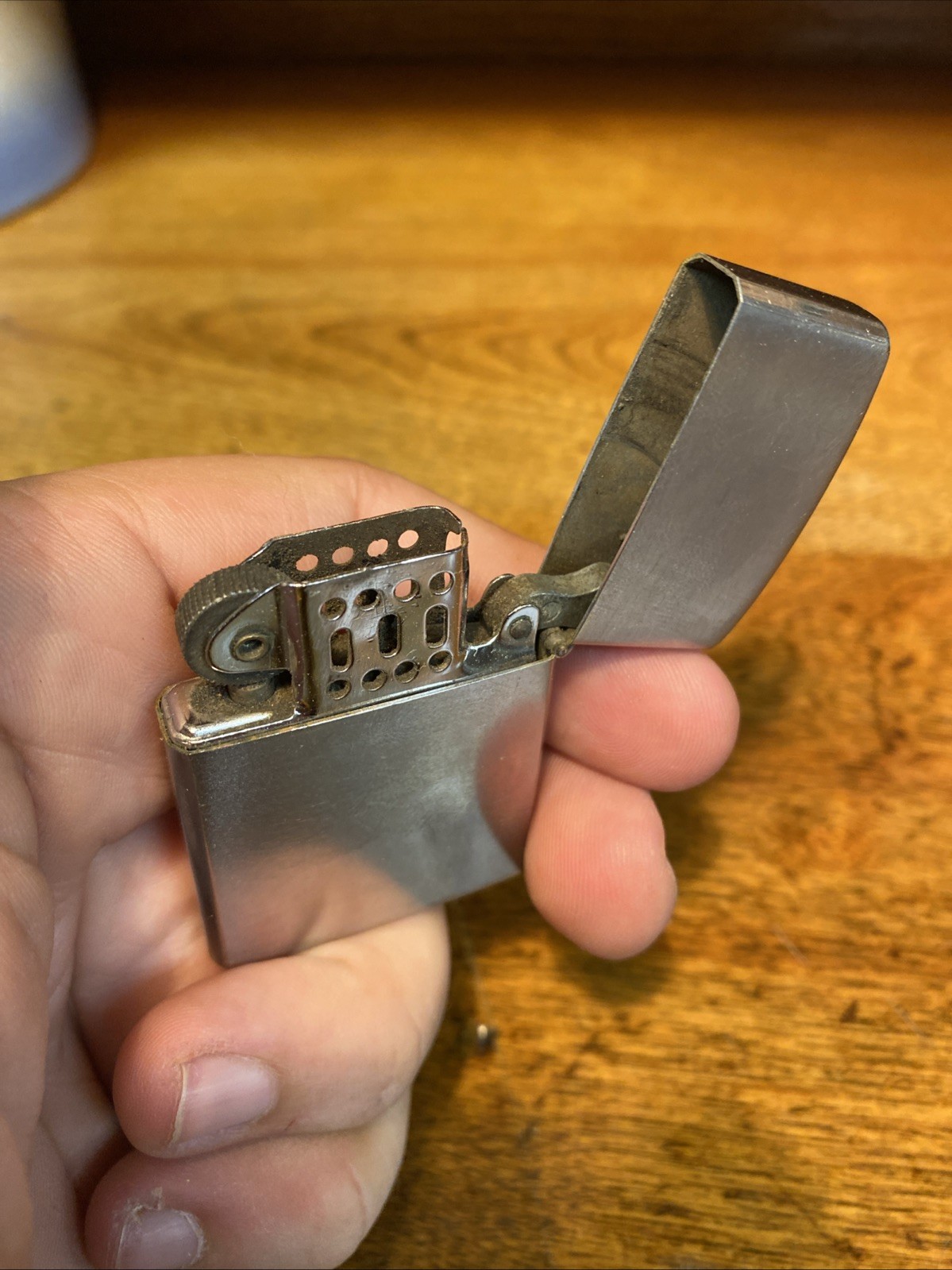 Vintage Lighter Barlow SLIM DANDY Advertising Ford Sterling Van Dyke Plants Car