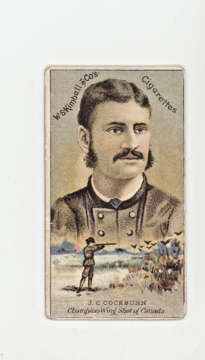 1887 N184 W. S. Kimball Champions Tobacco J. C. Cockburn Shooter