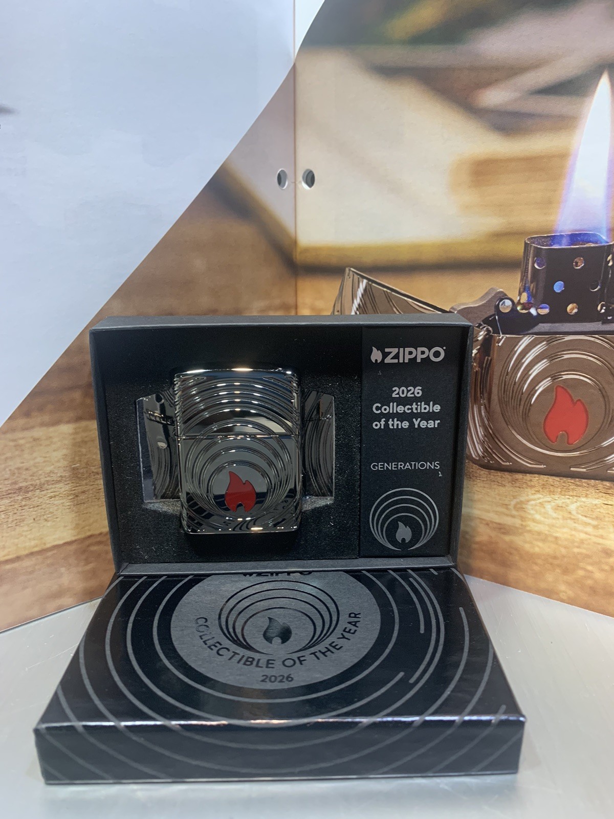 Zippo 47218, 2026 Collectible of the Year, Carved Black Ice Armor, Limited 5000