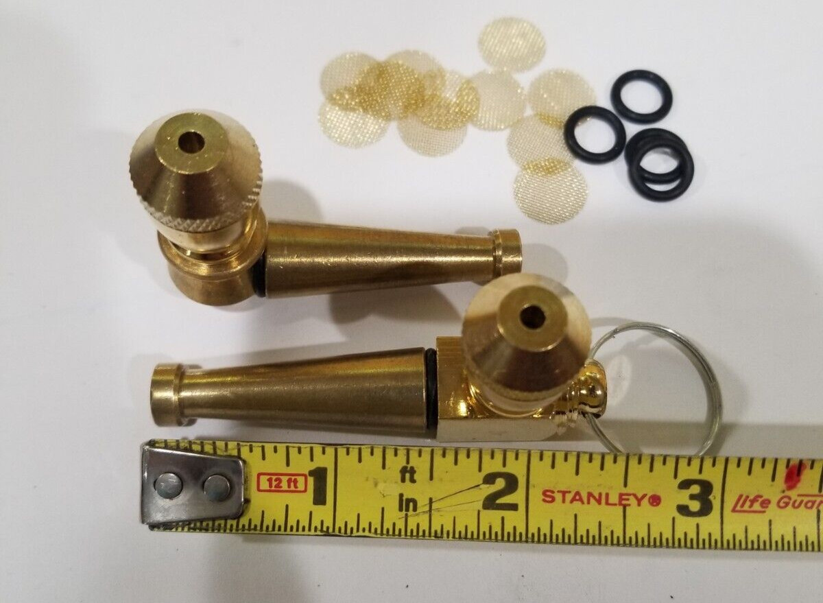 BRASS AMERICAN PIPE(tm) SET OF 2 WITH SCREENS