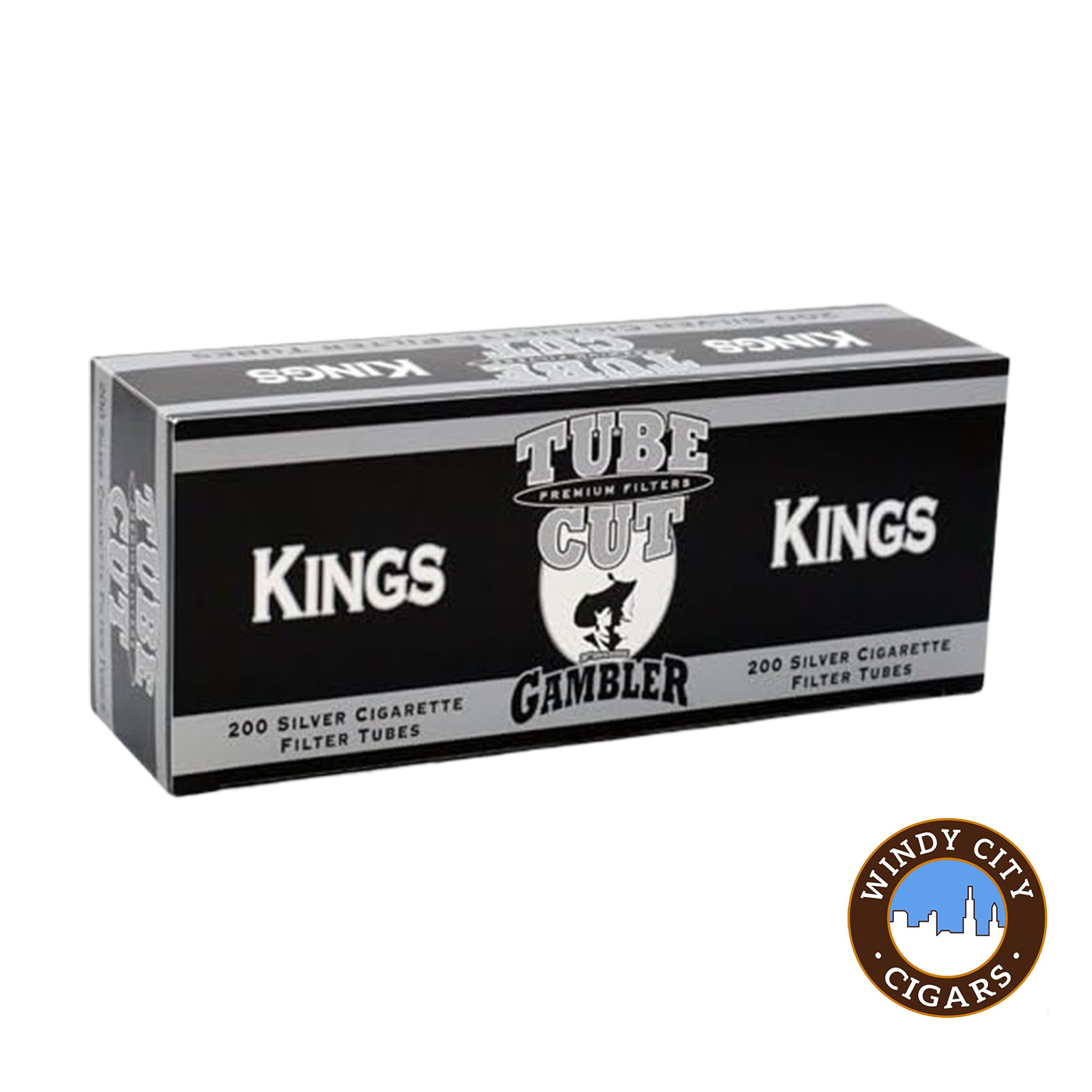 Tube Cut Silver King Cigarette 200ct Tubes – 5 Boxes