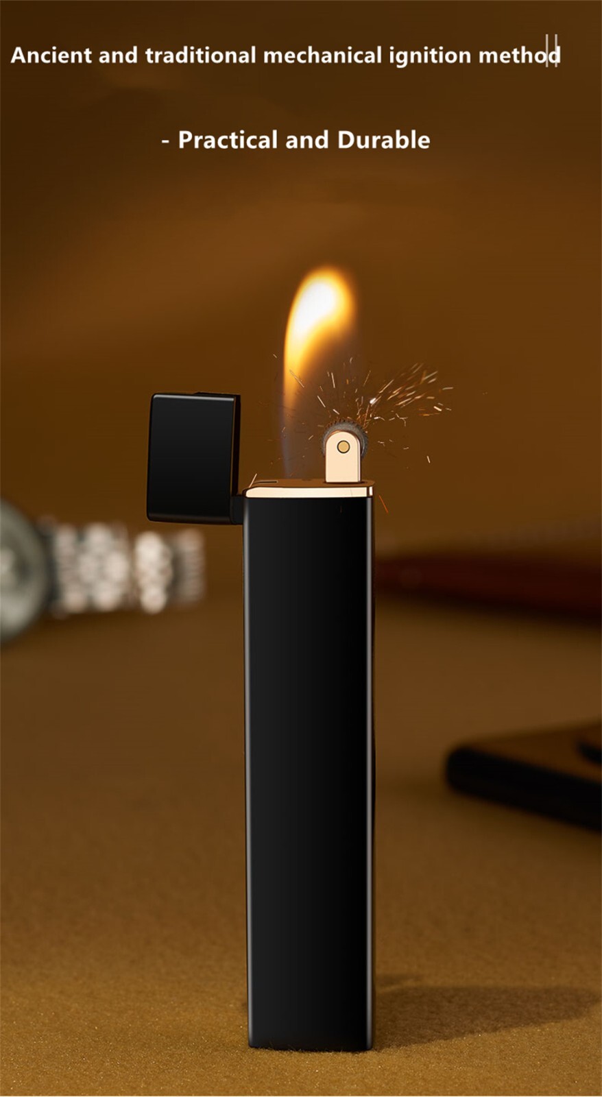 Soft Flame Mini Pocket Lighter – Refillable Butane cigarette Lighter – Buddy G’s