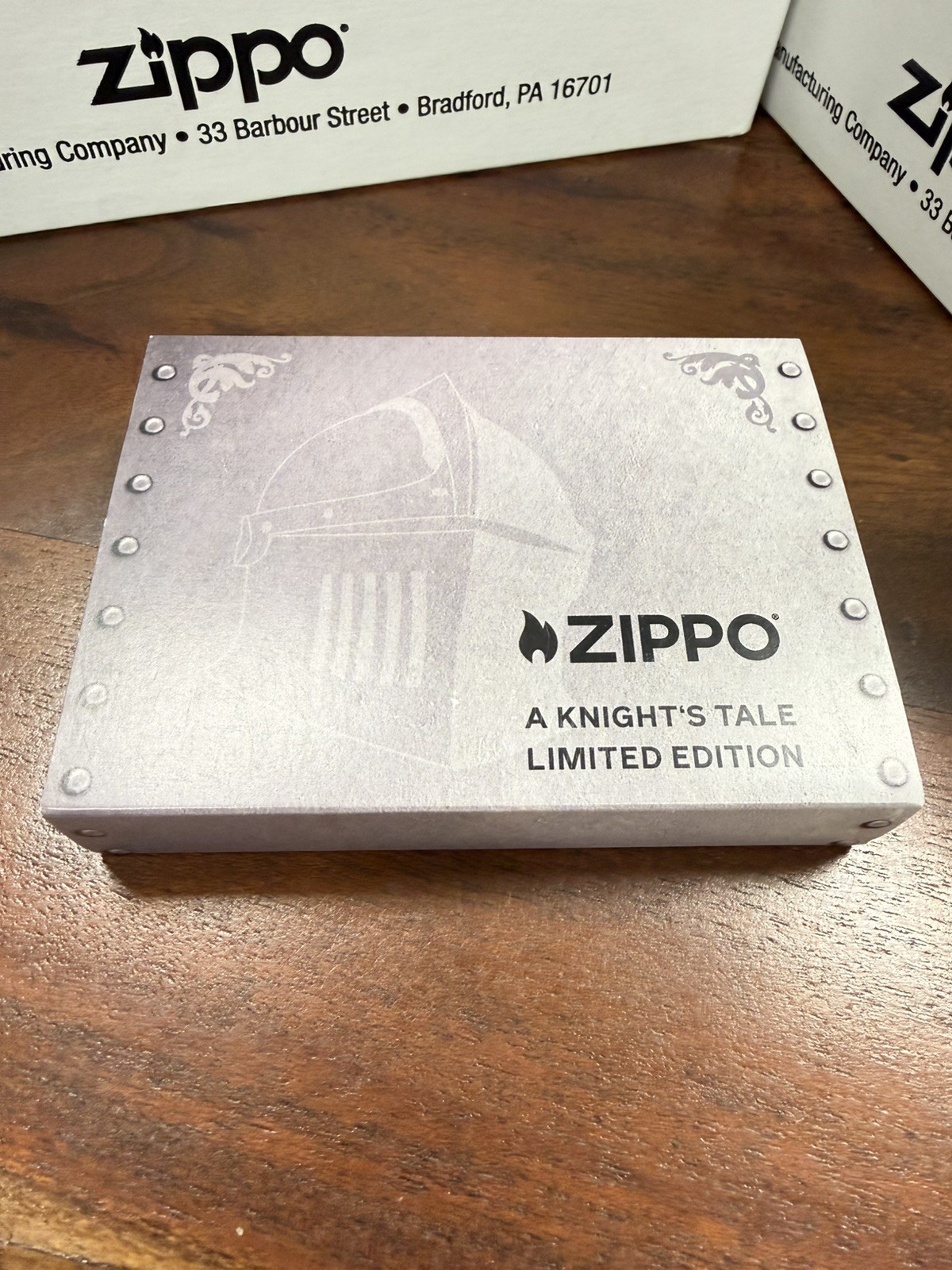 GENUINE Zippo LIMITED 2000 Lighter A KNIGHT’S TALE Antique Silver NEW IN BOX
