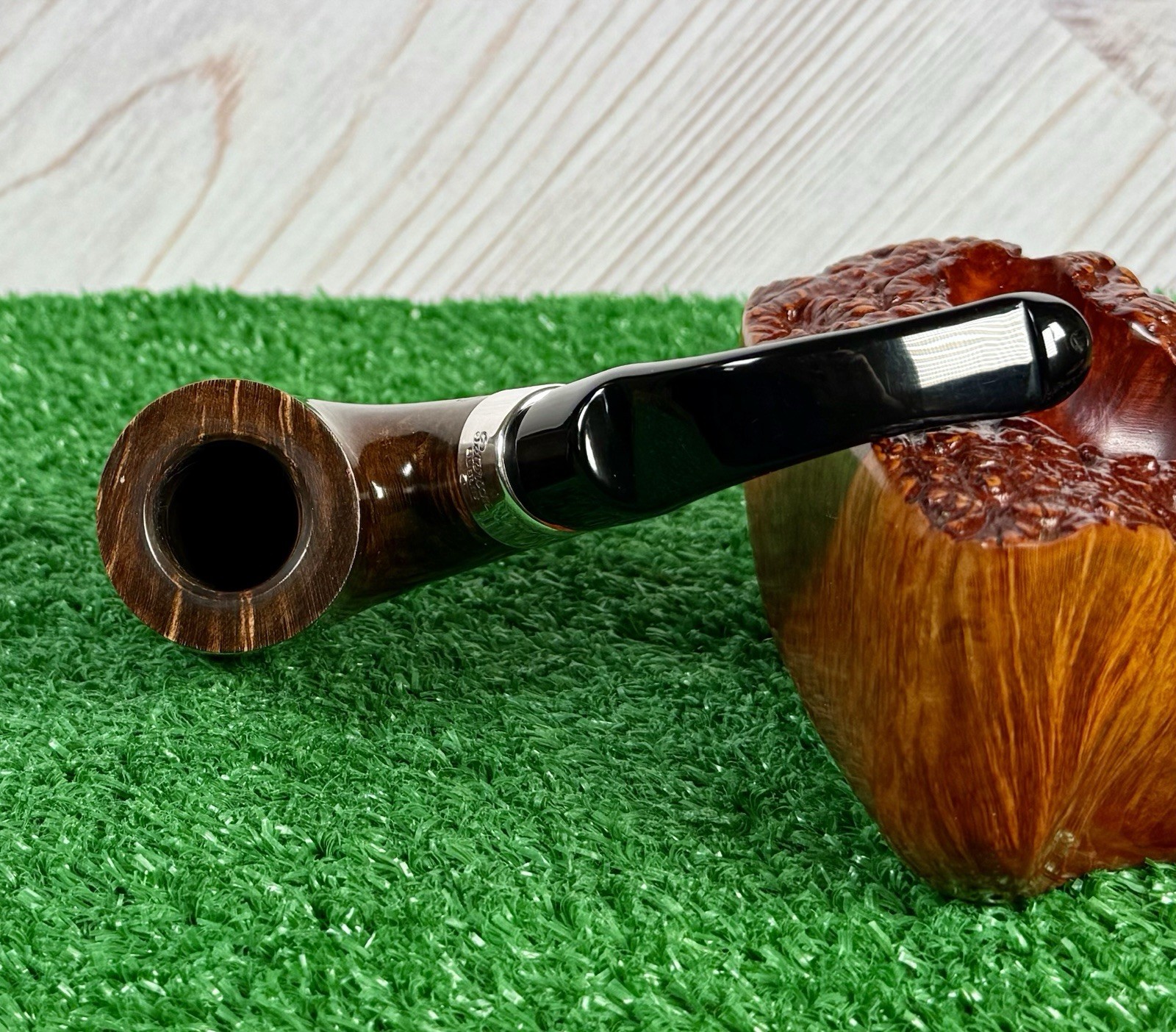 PETERSON PUB OAK SMOOTH XL OOM PAUL ESTATE PIPE, SILVER & P-LIP STEM (2025)