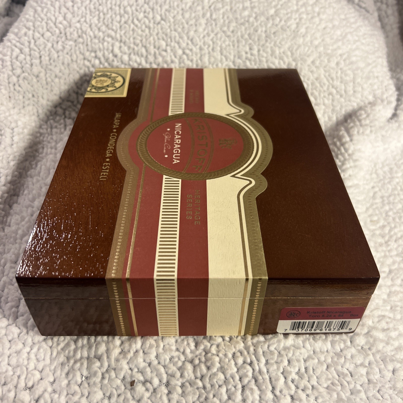 cigar box–KRISTOFF TOBACCO–JALAPA HERITAGE SERIES- 9″ X 7″ X 2″ Ships Free