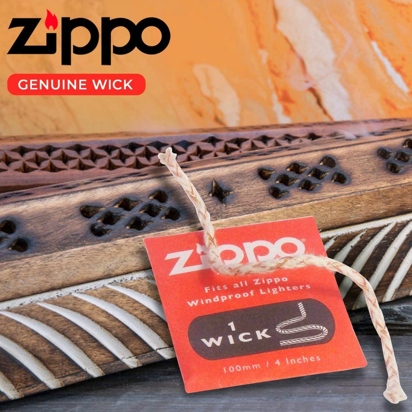genuine zippo brand WICK oem for all zippo pocket lighters 1FLT 56001