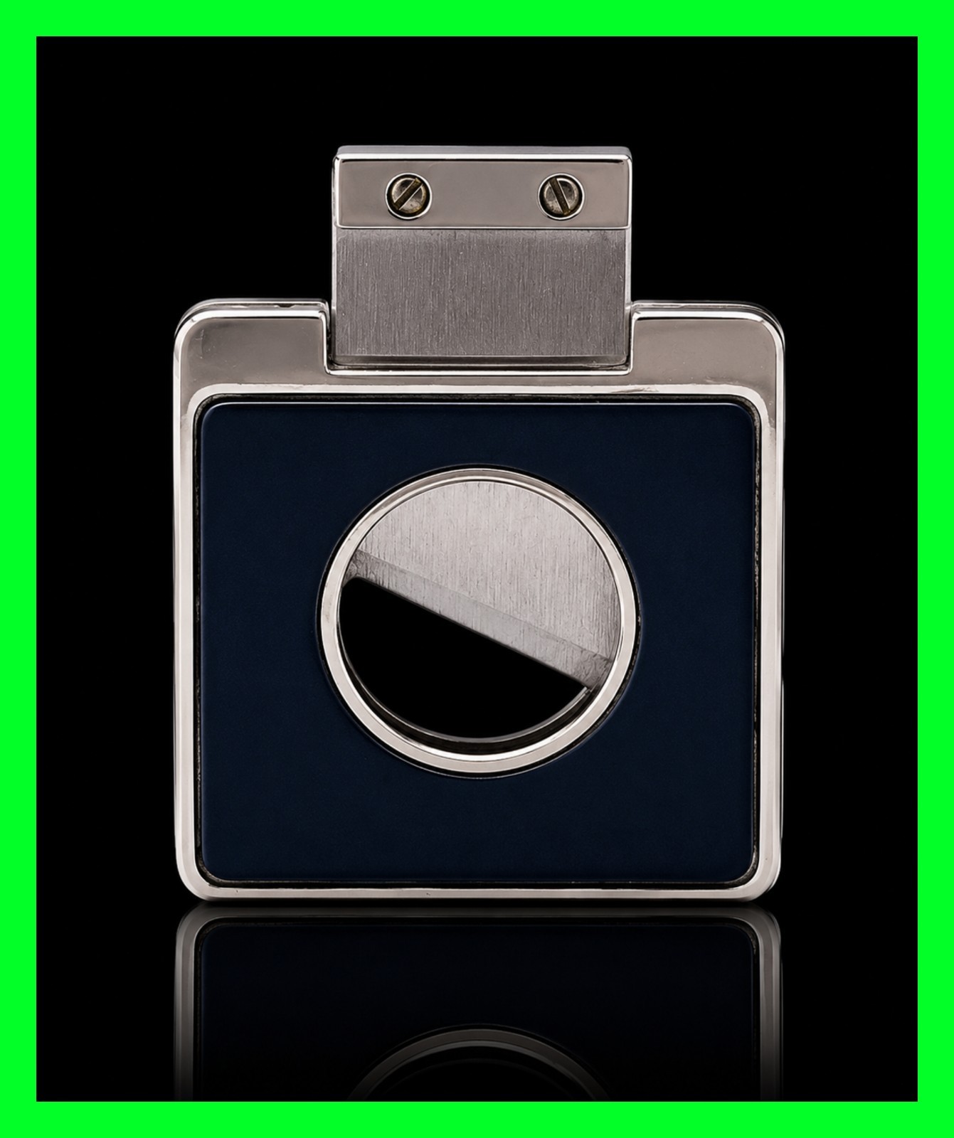 Vintage Thin Square Italian Unique Pocket Cigar Cutter – Stainless Steel Blade